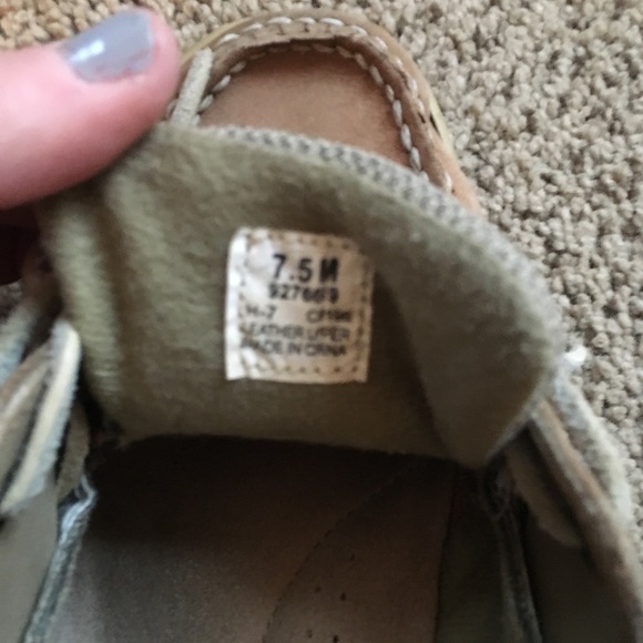 Gently Worn Sperry Boat Shoes, Size 7.5 - Picture 3 of 3